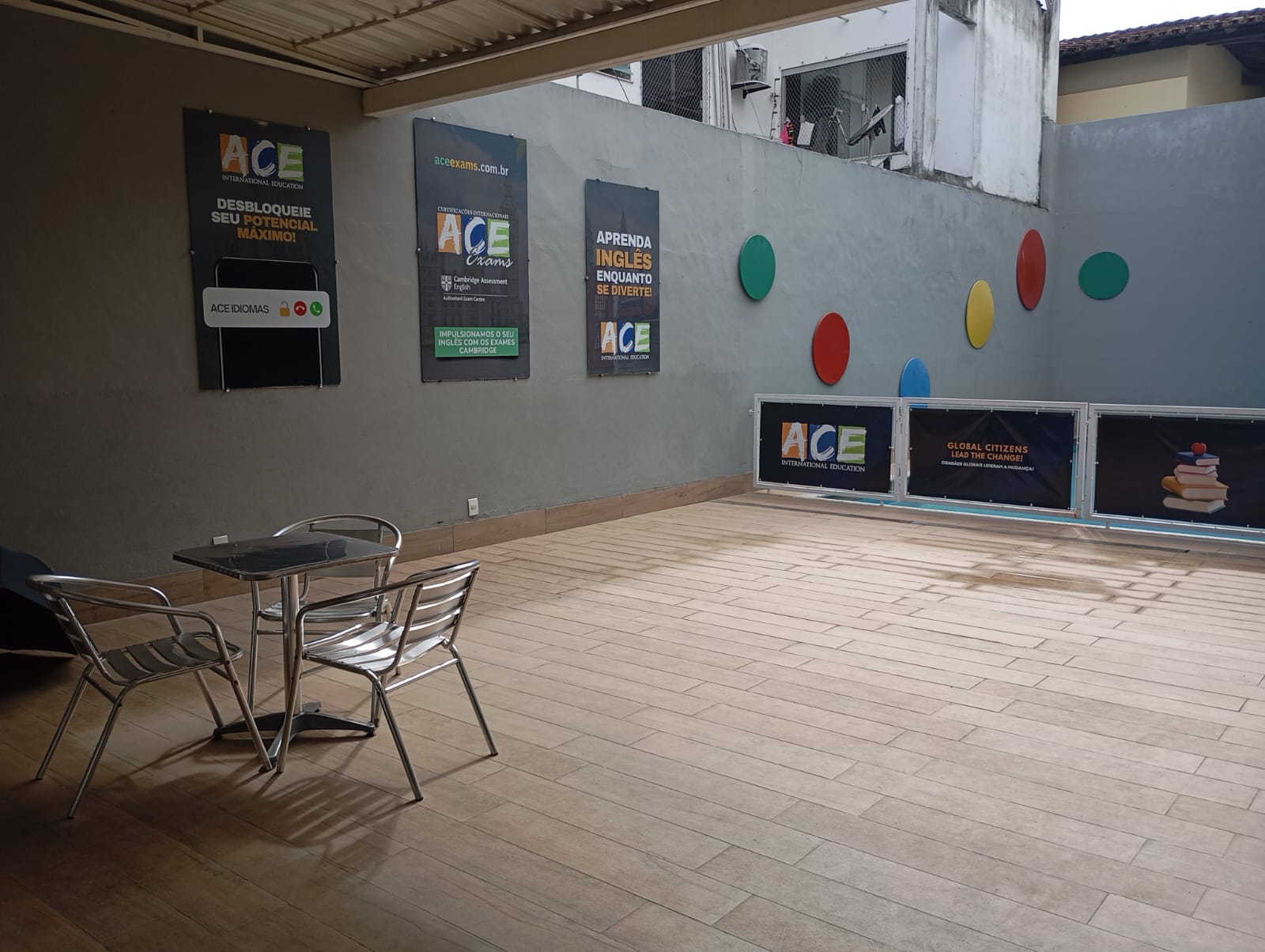 Área externa da escola